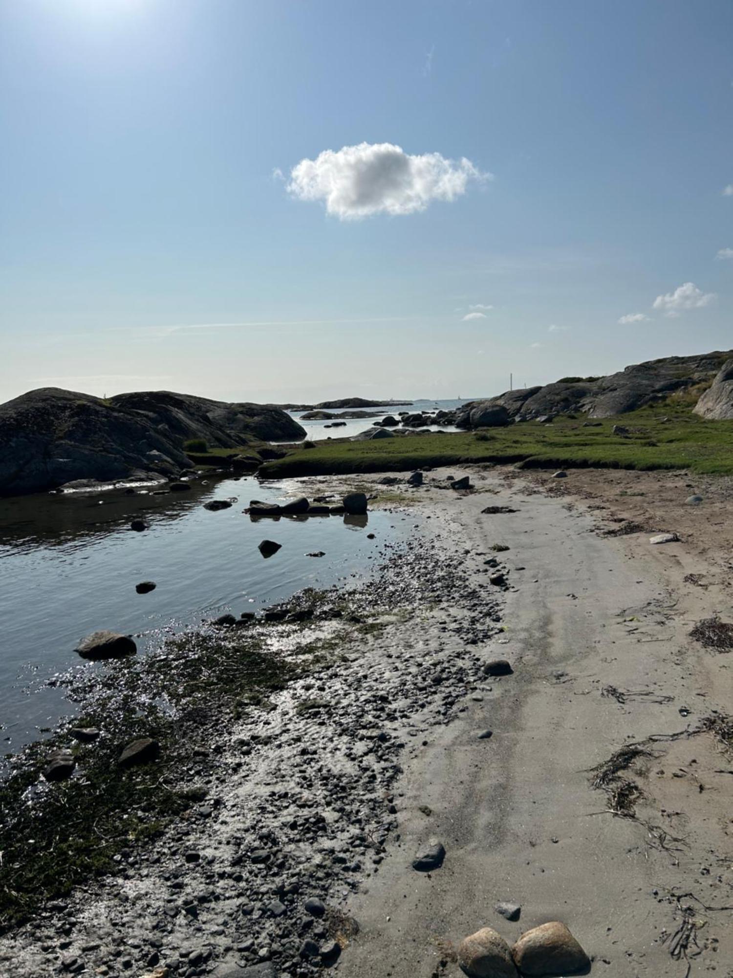 Mycket Trevlig Stuga Pa Braennoe Med Havsutsikt Branno Bagian luar foto